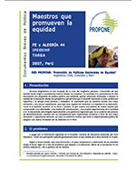 Libro de POLÍTICAS NACIONALES DE EQUIDAD: Maestros que promueven la equidad