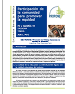 Libro de POLÍTICAS NACIONALES DE EQUIDAD: Participación de la comunidad para promover la equidad