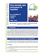 Libro de POLÍTICAS NACIONALES DE EQUIDAD: Una escuela que promueve la equidad
