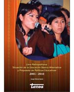 Libro de Lima Metropolitana: Situación de la educación básica alternativa y propuesta de políticas educativas 2001 – 2010